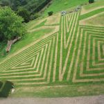 Grass Drawing at Kindersley Castle